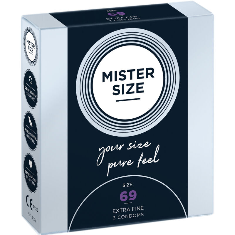 MISTER SIZE - CONDOMS SIZE XXXL 69 MM (3 UNITS) - My naughty haven #