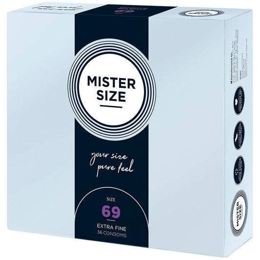 MISTER SIZE - CONDOMS SIZE XXXL 69 MM (36 UNITS) - My naughty haven #