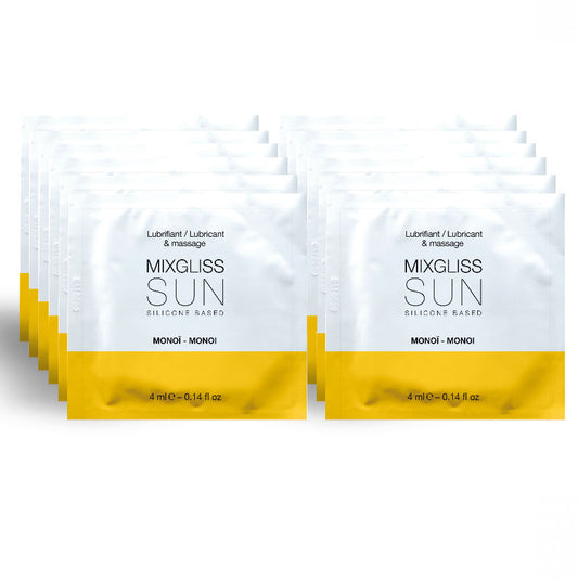 MIXGLISS - СИЛИКОНОВ ЛУБРИКАНТ AROMA MONOI 12 ЕДНОКРАТНИ ДОЗИ 4 МЛ