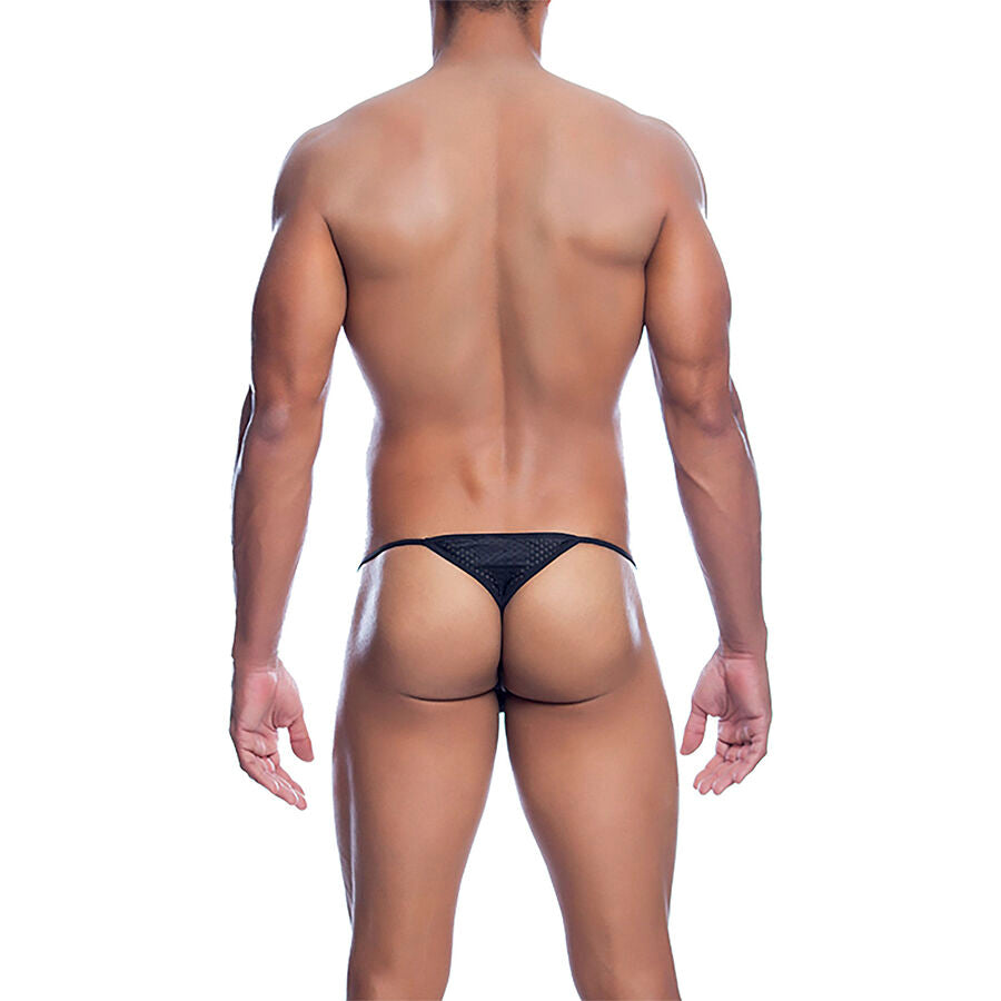MOB - BLACK MICROFIBER V-STRING SIZE L/XL - My naughty haven #