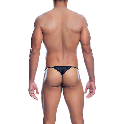 MOB - BLACK MICROFIBER V-STRING SIZE L/XL - My naughty haven #