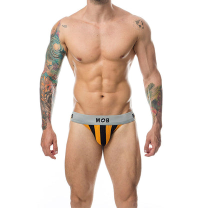 MOB - CLASSIC JOCK STRIPE ORANGE SIZE L - My naughty haven #
