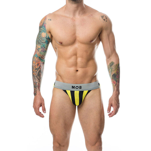MOB - CLASSIC JOCK STRIPE YELLOW SIZE L - My naughty haven #