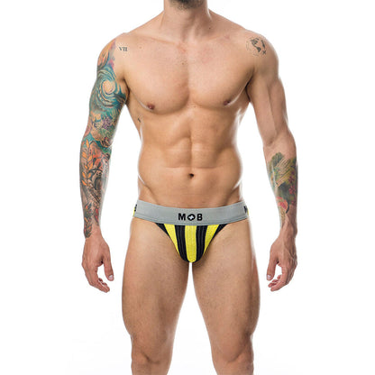 MOB - CLASSIC JOCK STRIPE YELLOW SIZE L - My naughty haven #