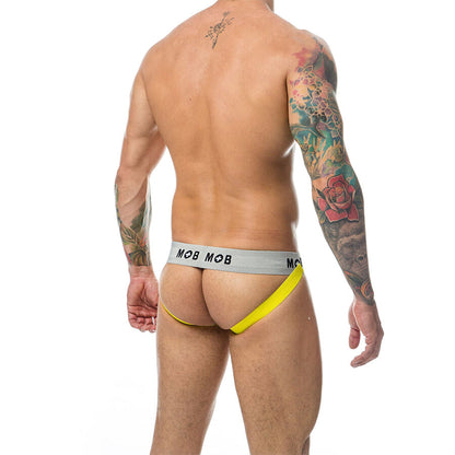MOB - CLASSIC JOCK STRIPE YELLOW SIZE L - My naughty haven #