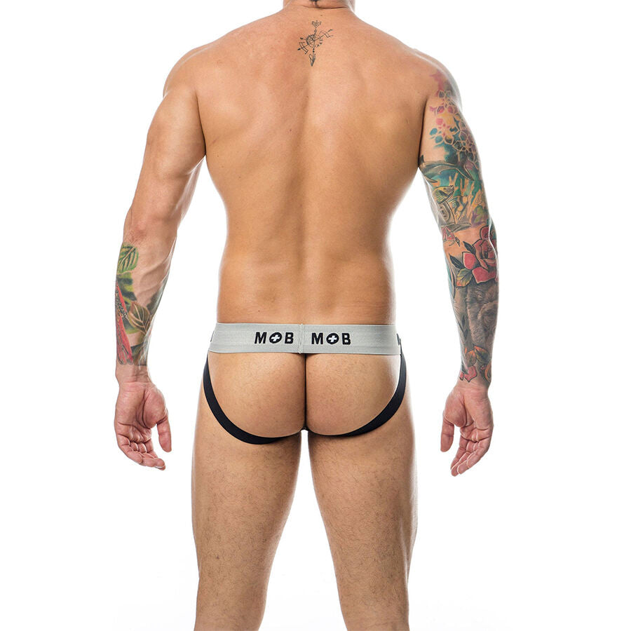 MOB - CLASSIC STRIPE WHITE JOCK SIZE L - My naughty haven #