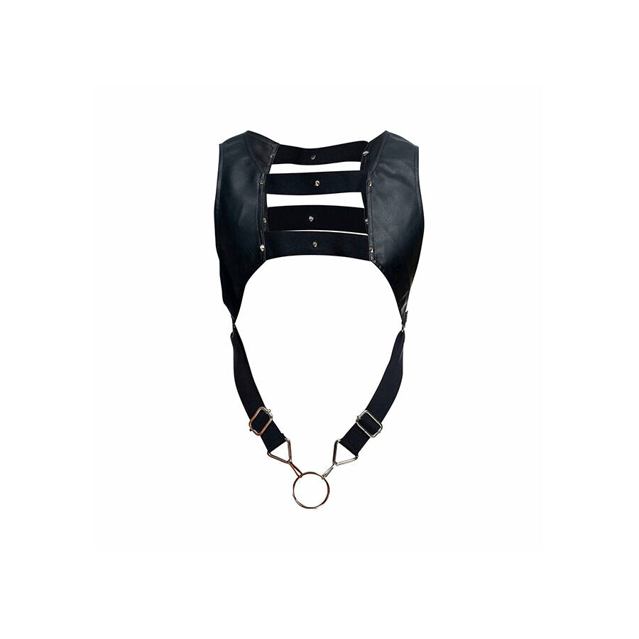 MOB - DNGEON BLACK HARNESS WITH UPPER COCK RING ONE SIZE - My naughty haven #