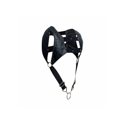 MOB - DNGEON BLACK HARNESS WITH UPPER COCK RING ONE SIZE - My naughty haven #