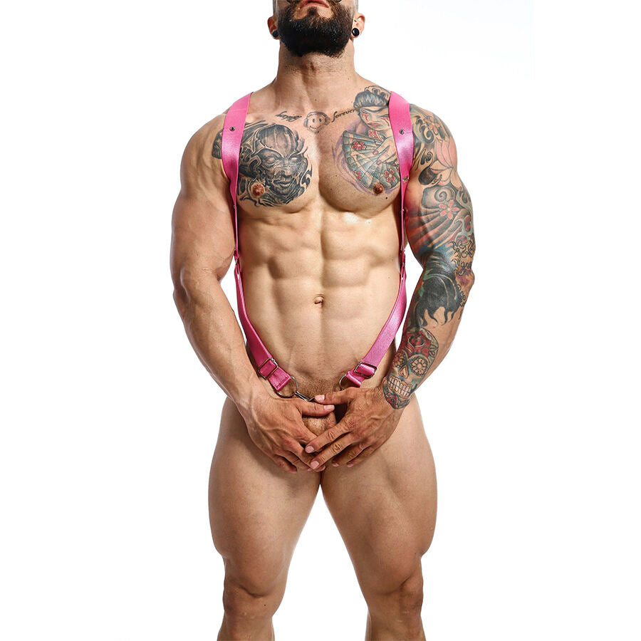 MOB - DNGEON CROSS BACK HARNESS PINK ONE SIZE - My naughty haven #