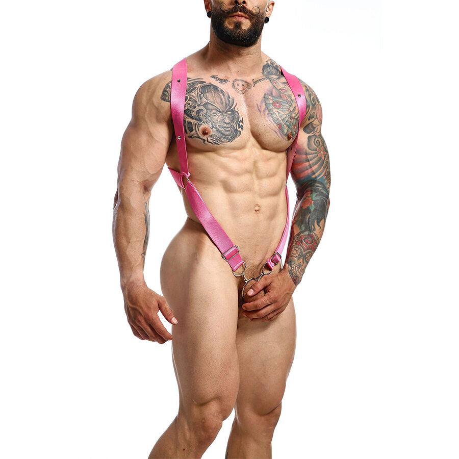 MOB - DNGEON CROSS BACK HARNESS PINK ONE SIZE - My naughty haven #