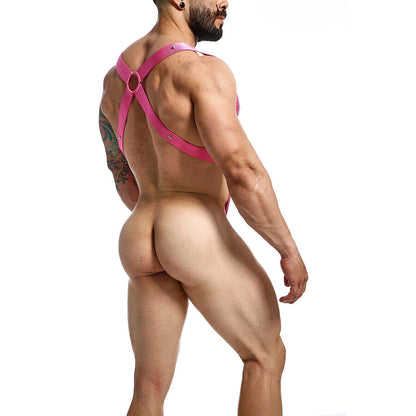 MOB - DNGEON CROSS BACK HARNESS PINK ONE SIZE - My naughty haven #