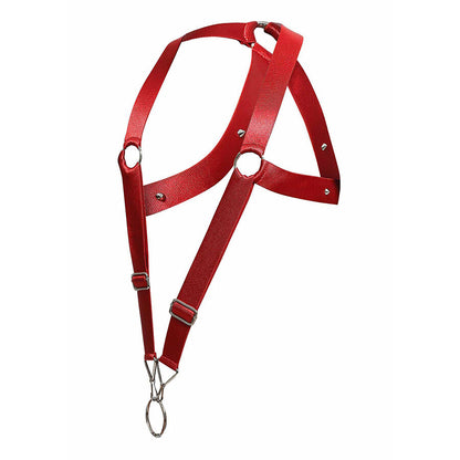 MOB - DNGEON CROSS BACK HARNESS RED ONE SIZE - My naughty haven #