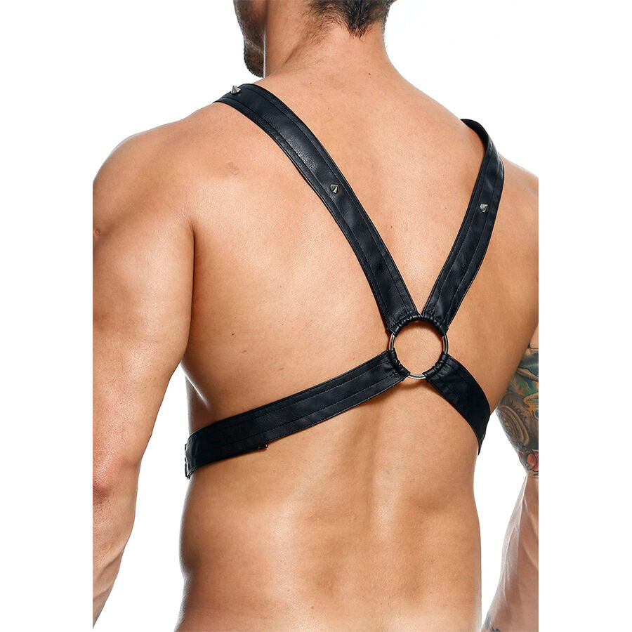 MOB - DNGEON CROSSED BLACK CHAIN HARNESS ONE SIZE - My naughty haven #