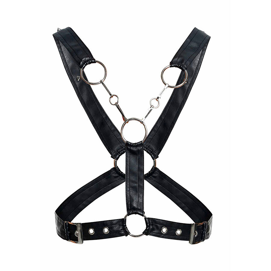 MOB - DNGEON CROSSED BLACK CHAIN HARNESS ONE SIZE - My naughty haven #