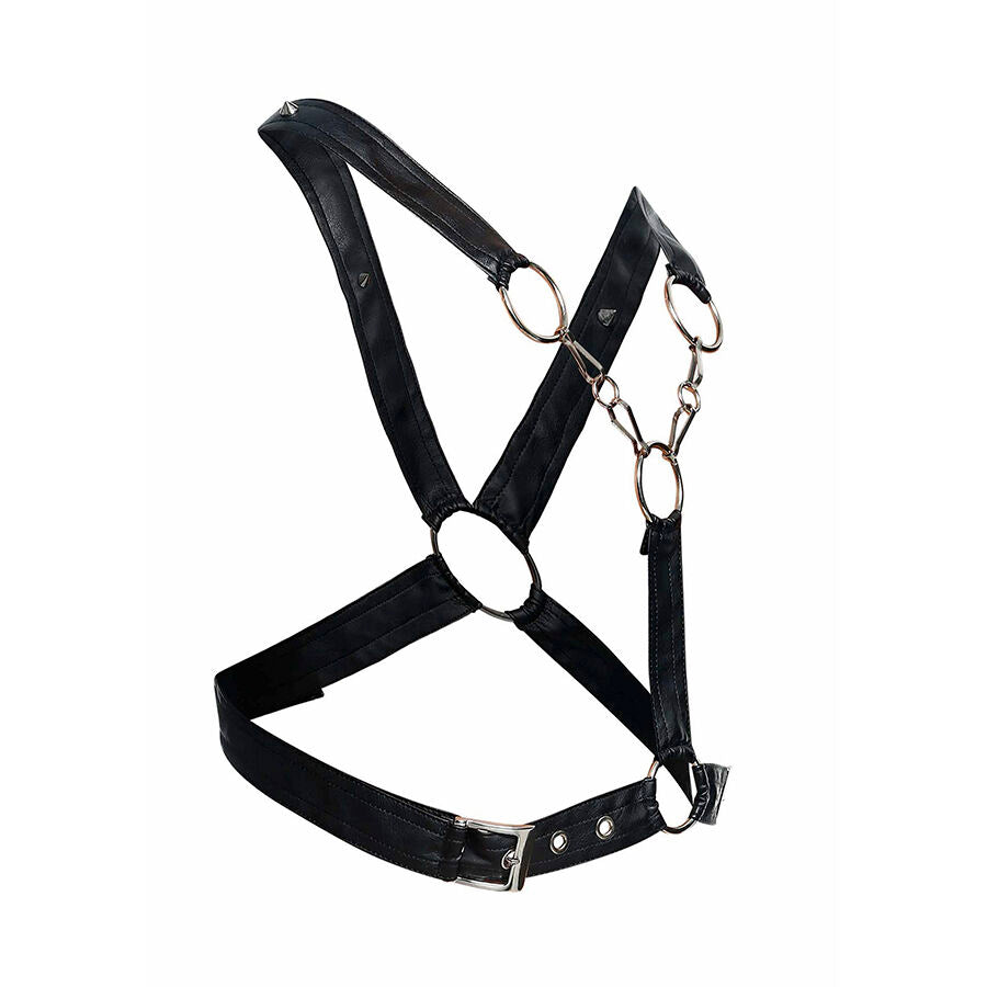 MOB - DNGEON CROSSED BLACK CHAIN HARNESS ONE SIZE - My naughty haven #