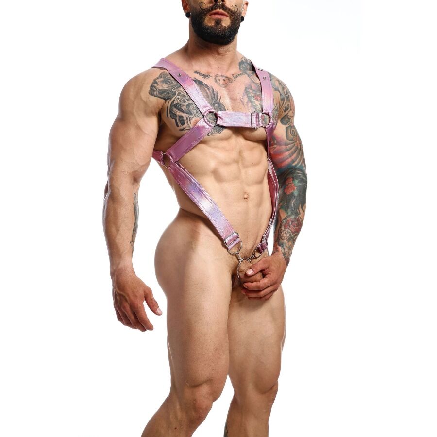 MOB - DNGEON CROSSED PENIS HARNESS ONE SIZE - My naughty haven #