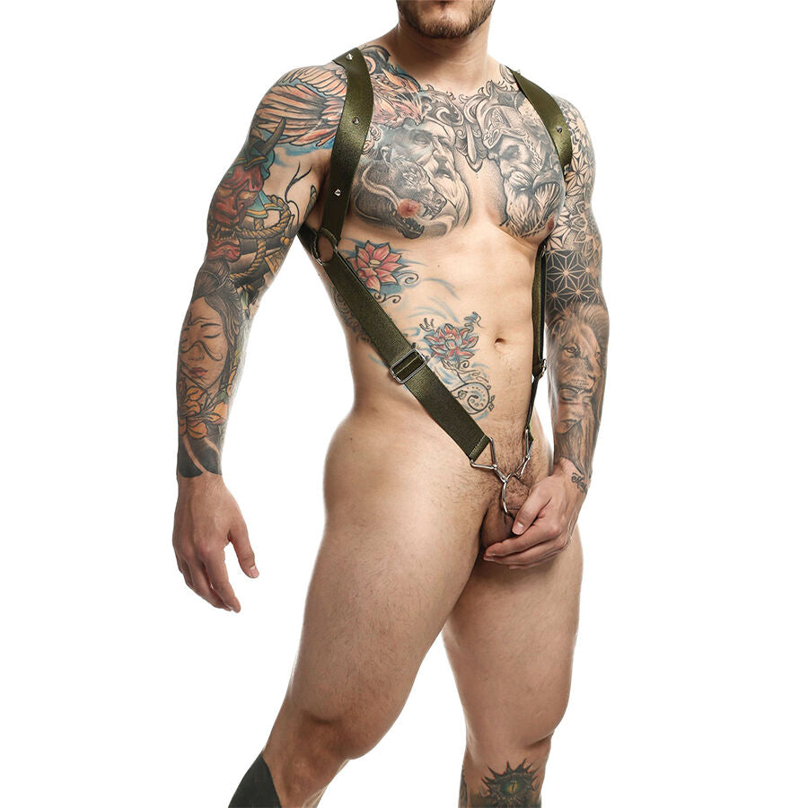 MOB - DNGEON GREEN STRAIGHT BACK HARNESS ONE SIZE - My naughty haven #
