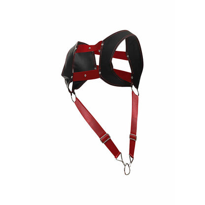 MOB - DNGEON HARNESS WITH RED PENIS RING ONE SIZE - My naughty haven #