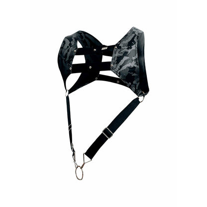 MOB - DNGEON HARNESS WITH SILVER PENIS RING ONE SIZE - My naughty haven #