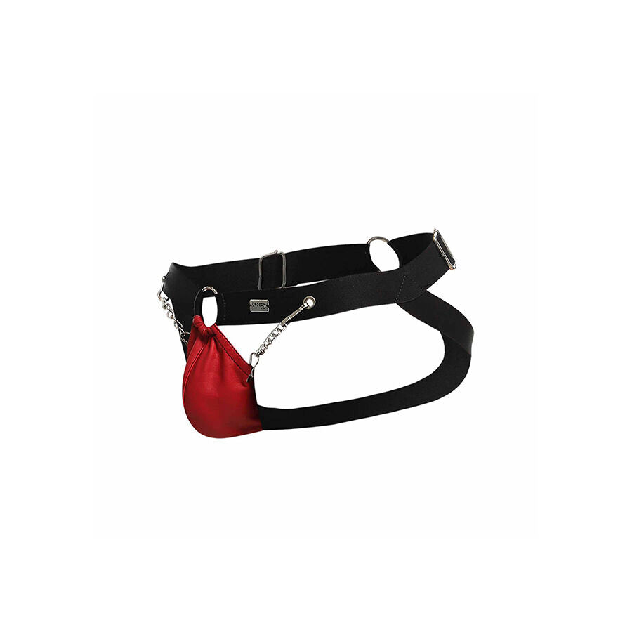 MOB - DNGEON RED JOCKSTRAP WITH CHAINS ONE SIZE - My naughty haven #