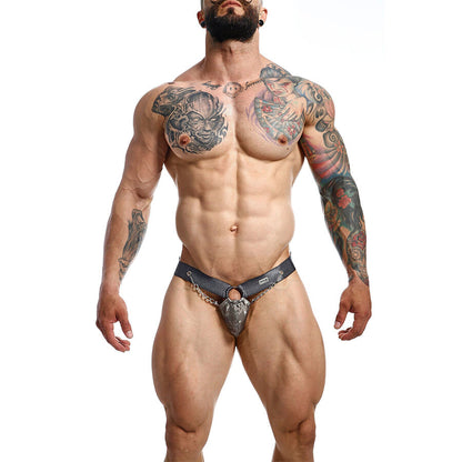 MOB - DNGEON SNAP JOCKSTRAP GRAY ONE SIZE - My naughty haven #