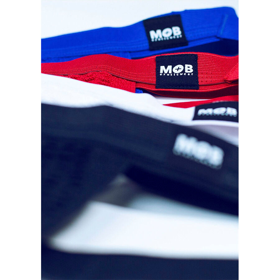 MOB - ФЕТИШ БАНСКИ КОСТЮМ С ДЖОКСТРАП, СИН, РАЗМЕР L