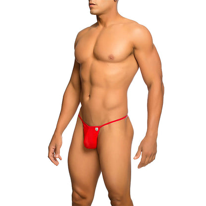 MOB - TRANSPARENT RED T-SHAPED THONG SIZE L/XL - My naughty haven #