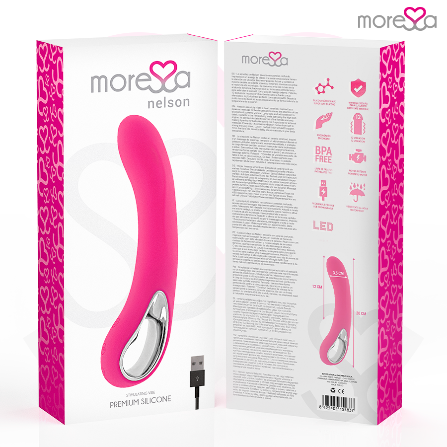MORESSA - NELSON PREMIUM SILICONE RECHARGEABLE - My naughty haven #