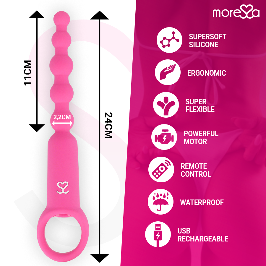 MORESSA - RONIE REMOTE CONTROL ANAL PLEASURE PINK - My naughty haven #