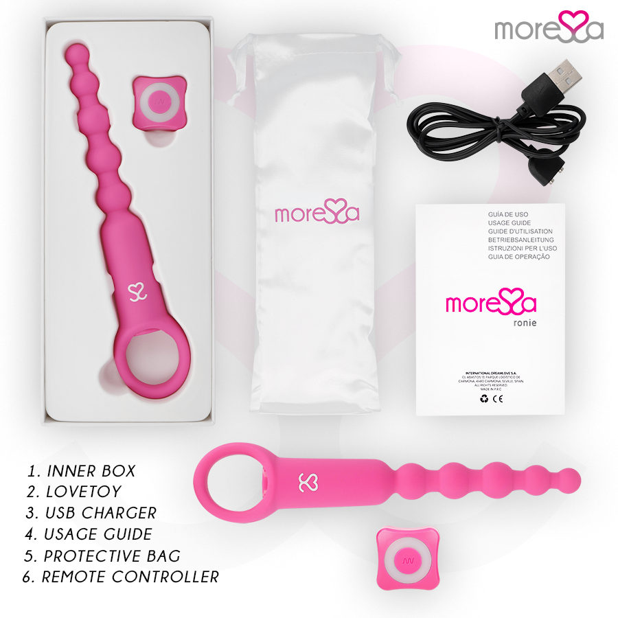 MORESSA - RONIE REMOTE CONTROL ANAL PLEASURE PINK - My naughty haven #