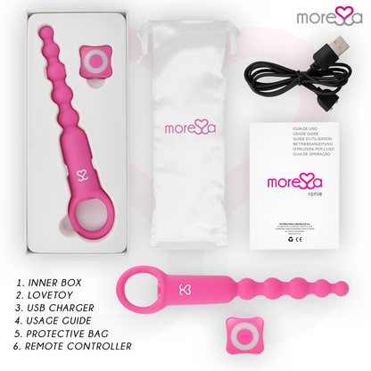 MORESSA - RONIE REMOTE CONTROL ANAL PLEASURE PINK - My naughty haven #