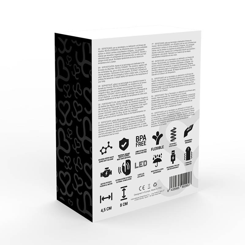 MORESSA ZAC PREMIUM RECHARGEABLE VIBRATING RING - My naughty haven #