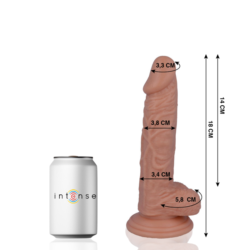 MR INTENSE - 11 REALISTIC COCK 18 CM -O- 3.8 CM - My naughty haven #
