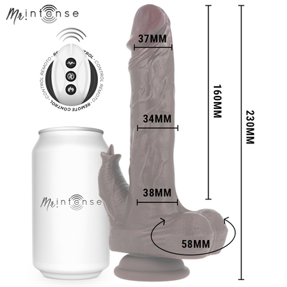 MR INTENSE - MORGAN REALISTIC MULTIFUNCTION DOLL WITH VIBRATION AND UP AND DOWN REMOTE CONTROL 23 CM -O- 3.5 CM - My naughty haven #