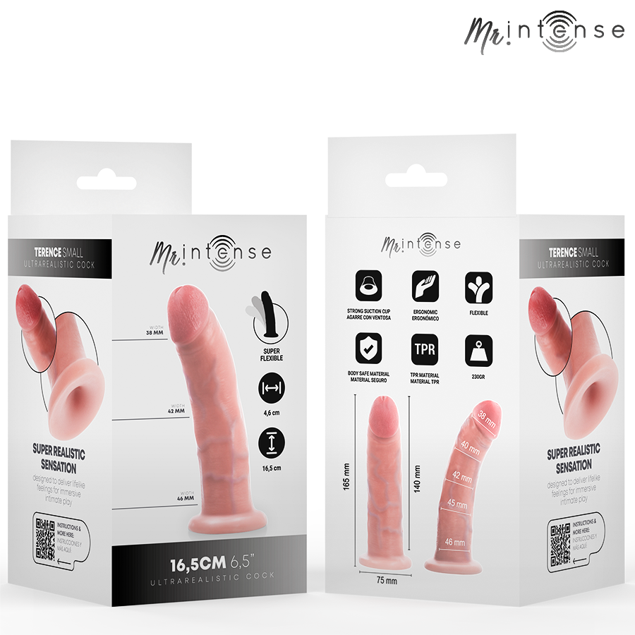 MR INTENSE - SMALL TERENCE DILDO 16.5 CM -Ø- 4.6 CM - My naughty haven #