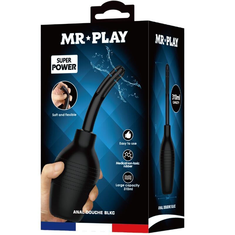 MR PLAY - ANAL DOUCHE BLKC SUPER POWER BLACK - My naughty haven #