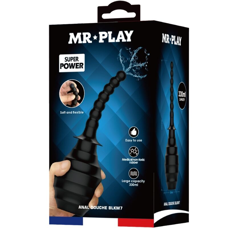 MR PLAY - ANAL DOUCHE BLKM7 SUPER POWER BLACK - My naughty haven #
