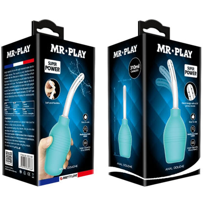 MR PLAY - ANAL PEAR BLUE RUBBER SHOWER - My naughty haven #