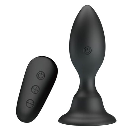 MR PLAY - ANAL PLUG WITH VIBRATION BLACK REMOTE CONTROL - My naughty haven #