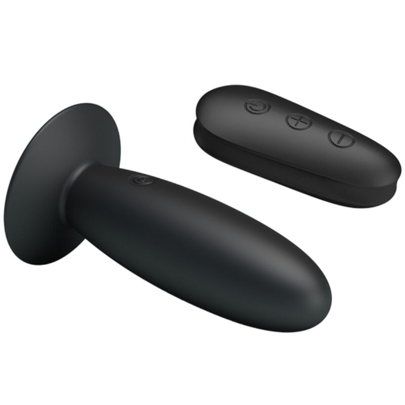 MR PLAY - ANAL PLUG WITH VIBRATION BLACK REMOTE CONTROL - My naughty haven #