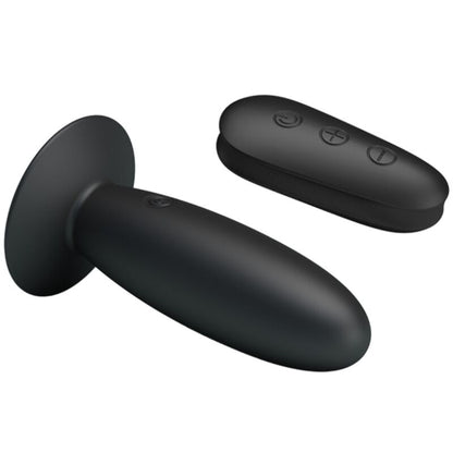 MR PLAY - ANAL PLUG WITH VIBRATION BLACK REMOTE CONTROL - My naughty haven #