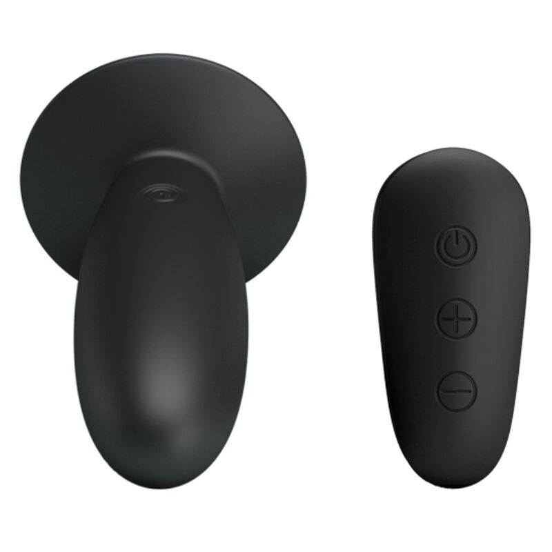 MR PLAY - ANAL PLUG WITH VIBRATION BLACK REMOTE CONTROL - My naughty haven #