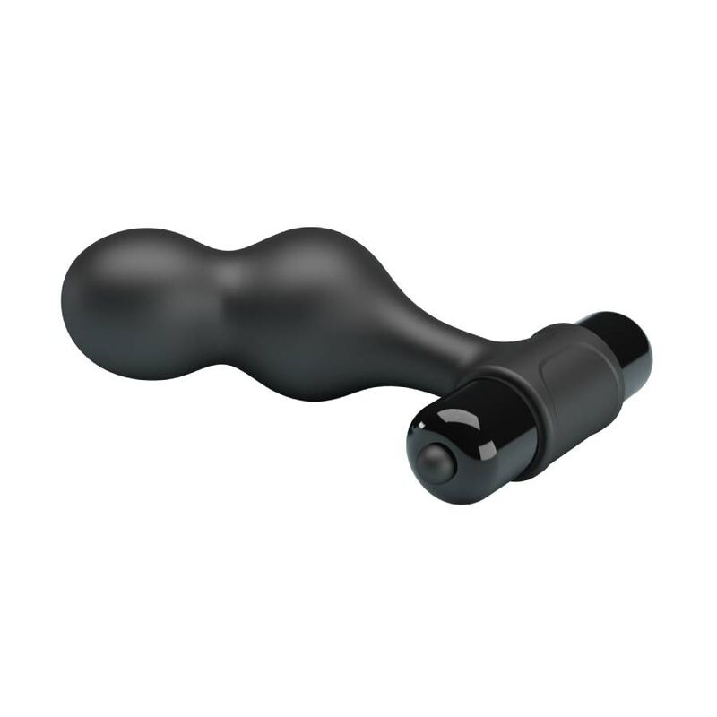 MR PLAY - BLACK SILICONE VIBRATOR ANAL PLUG - My naughty haven #
