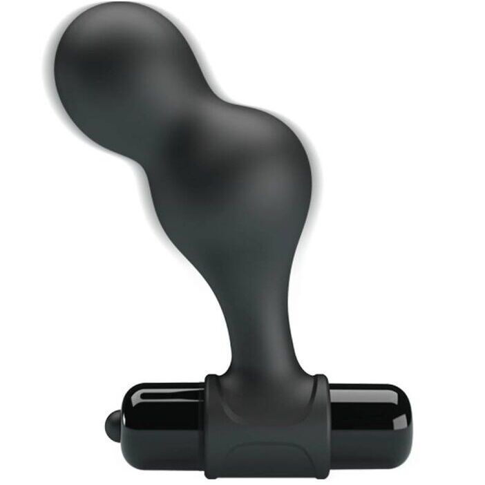 MR PLAY - BLACK SILICONE VIBRATOR ANAL PLUG - My naughty haven #