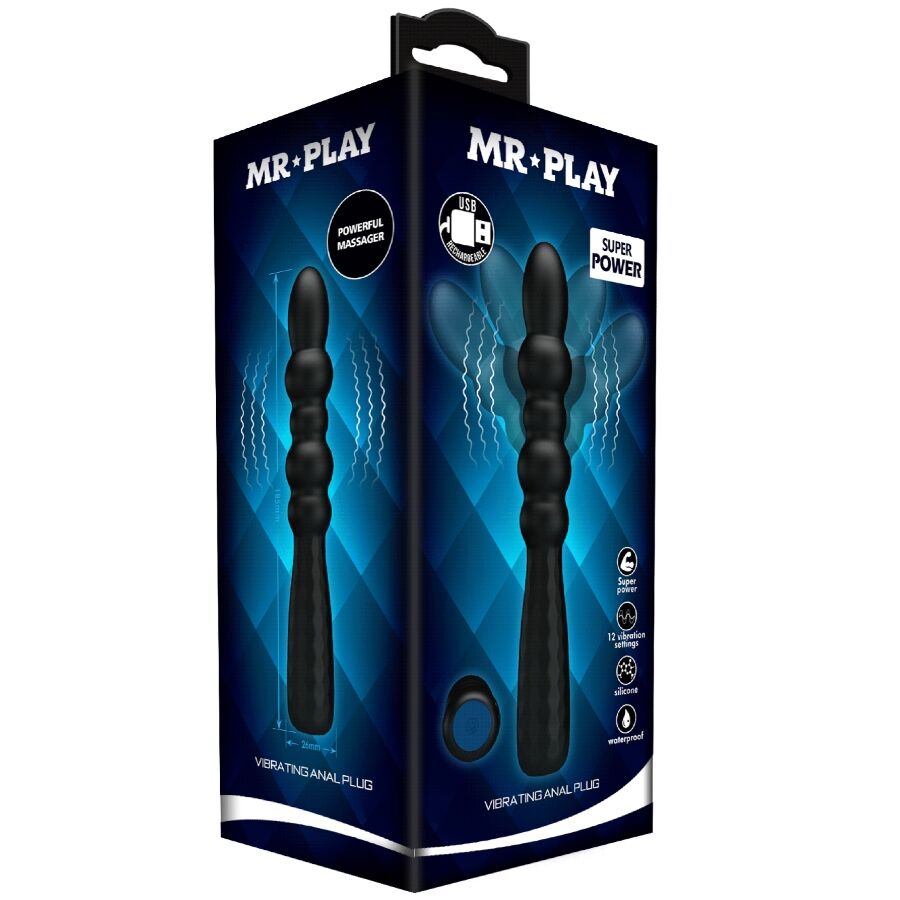 MR PLAY - FLEXIBLE VIBRATING ANAL PLUG - My naughty haven #