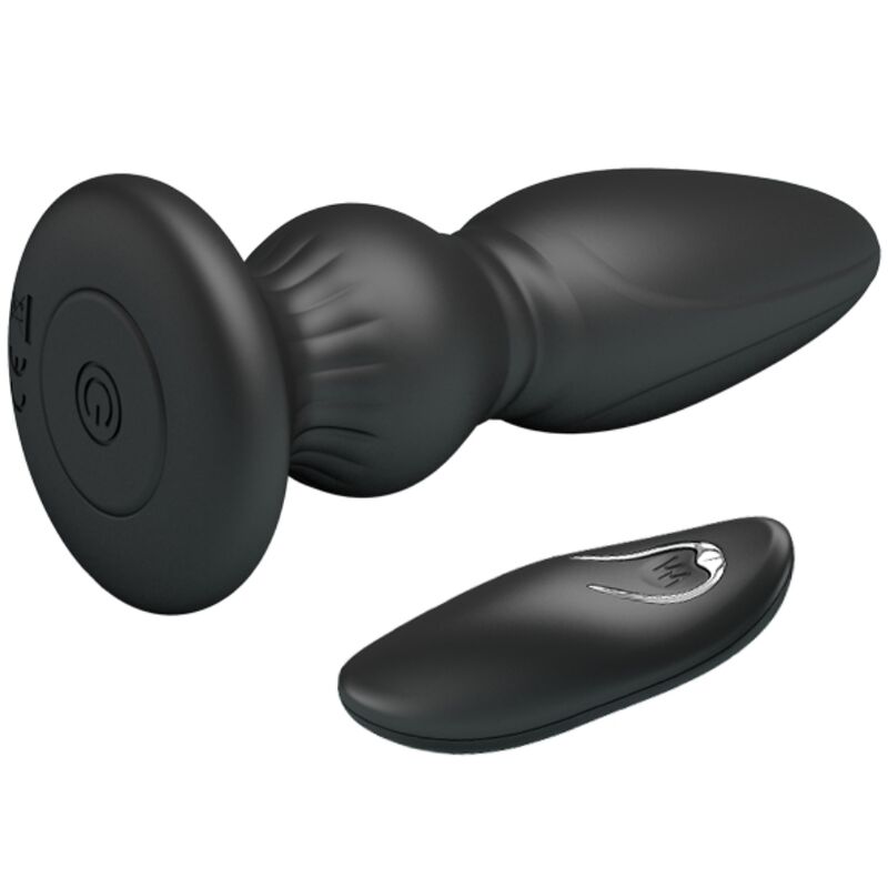 MR PLAY - POWERFUL VIBRATOR REMOTE CONTROL ANAL PLUG BLACK - My naughty haven #