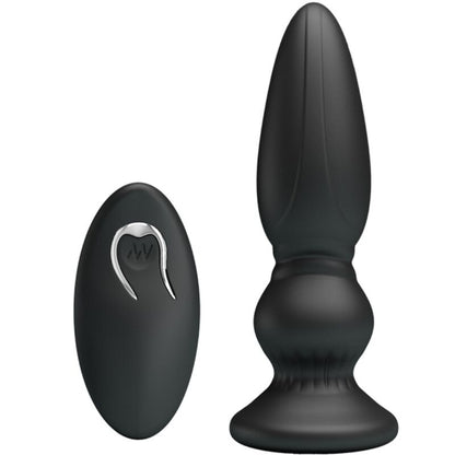 MR PLAY - POWERFUL VIBRATOR REMOTE CONTROL ANAL PLUG BLACK - My naughty haven #