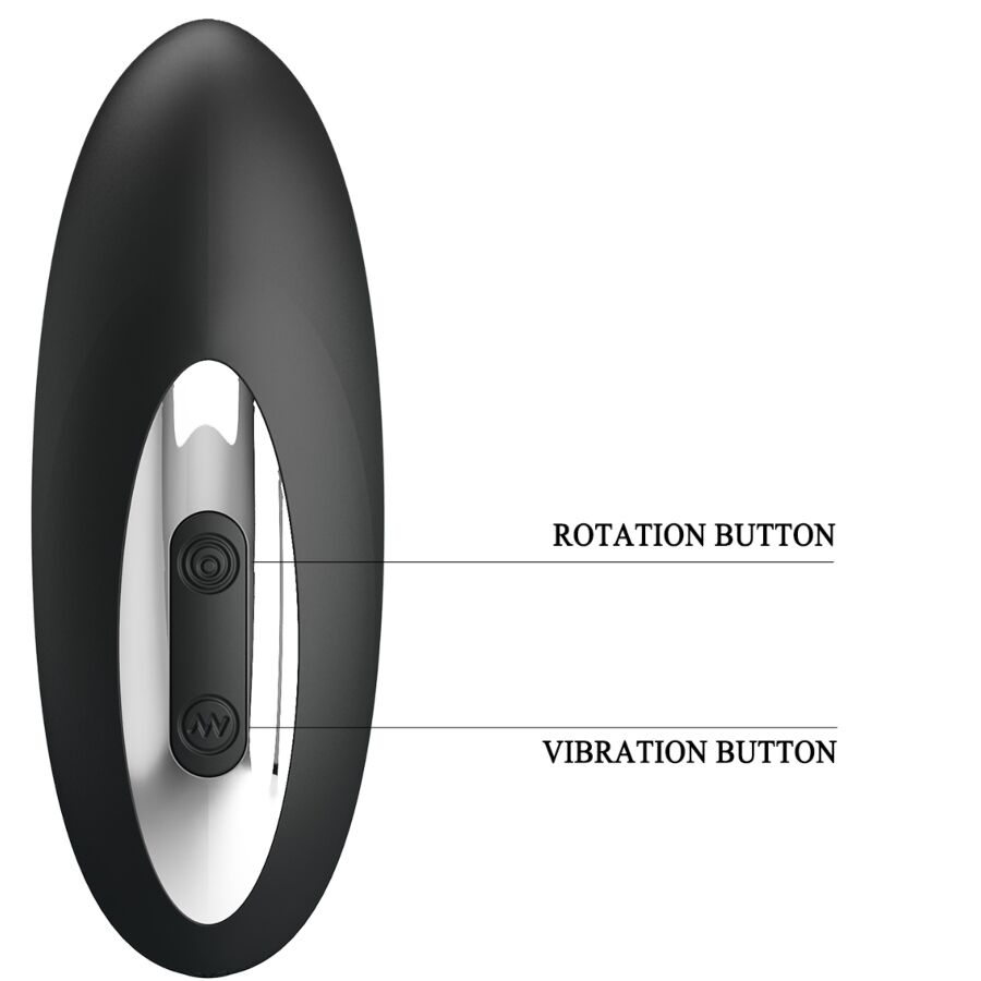 MR PLAY - PROSTATE MASSAGER WITH ROTATION AND VIBRATION - My naughty haven #