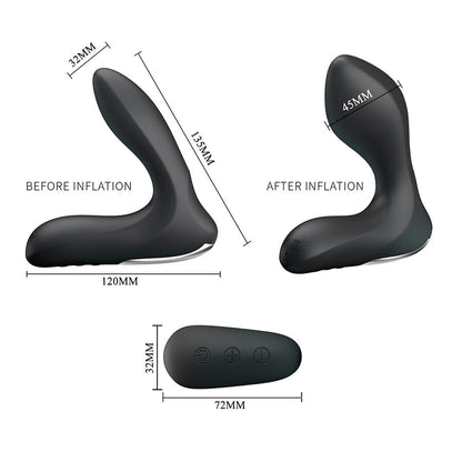 MR PLAY - PROSTATE MASSAGER WITH VIBRATION REMOTE CONTROL - My naughty haven #