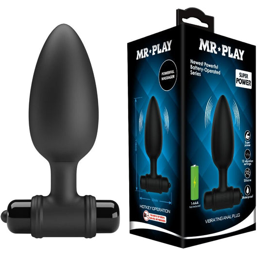 MR PLAY - SUPER POWER ANAL PLUG WITH VIBRATION - My naughty haven #